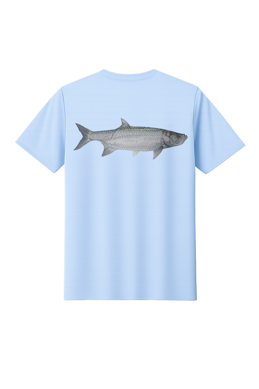 DryFit Light Blue Short Sleeve